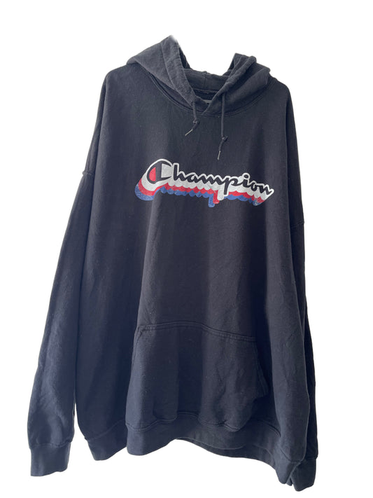 CHAMPION BLACK HOODIE SIZE 3XL