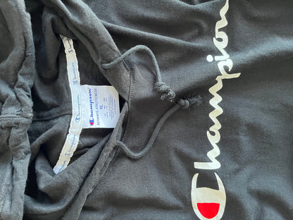 CHAMPION HOODIE BLACK SIZE XL